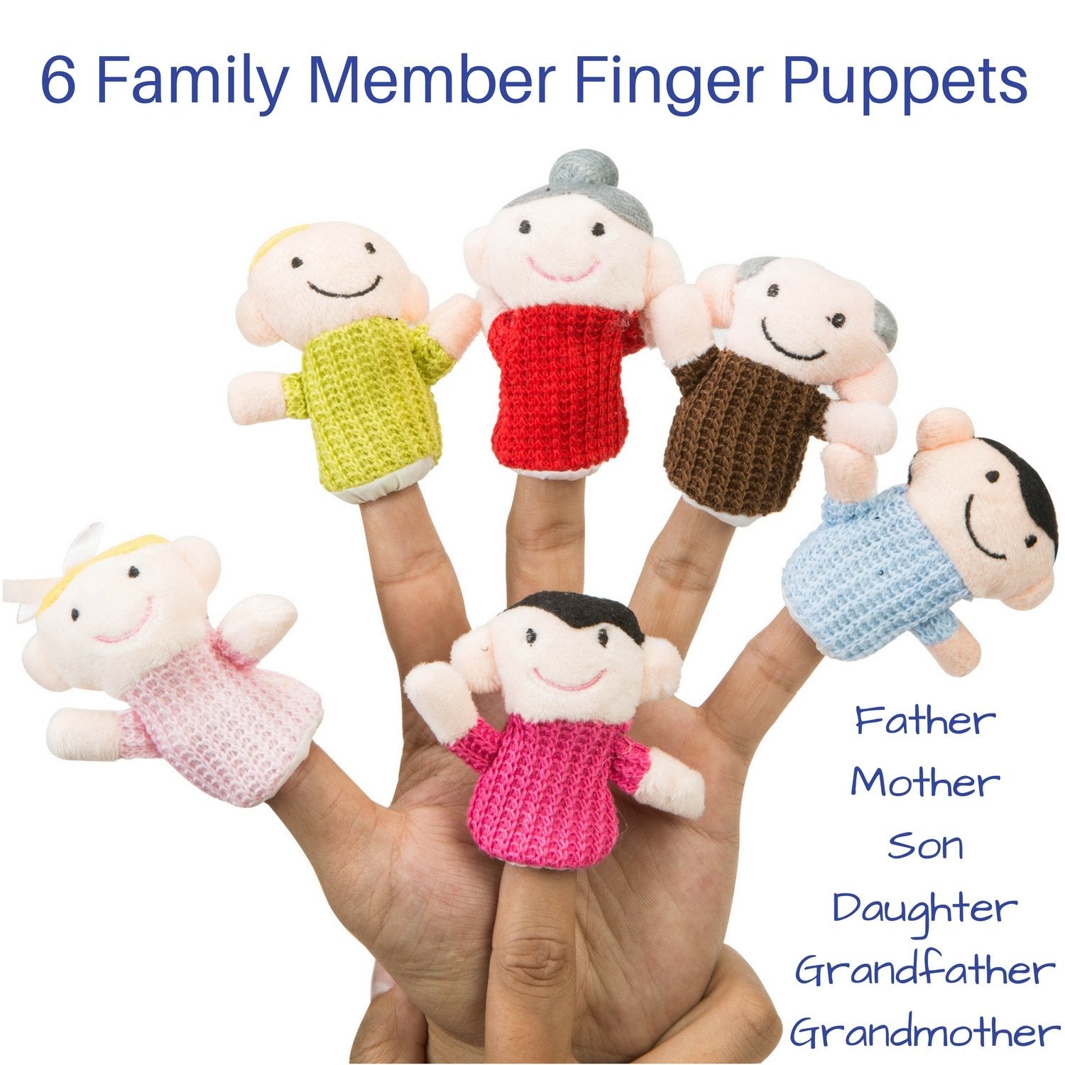 Betterline finger puppet set elephant character for imaginative play and empathy.