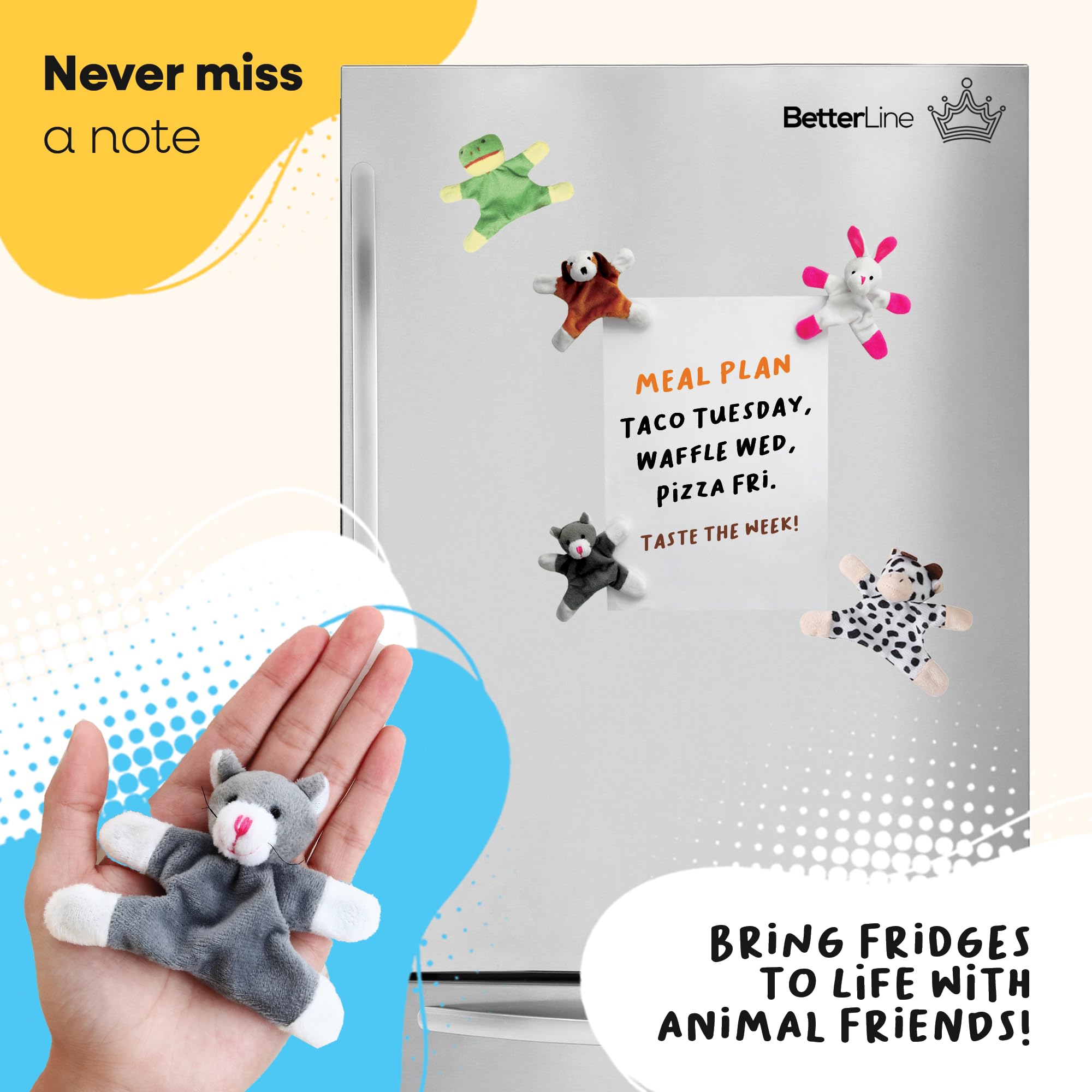 BETTERLINE bear and friends magnets make charming gifts for toddlers.