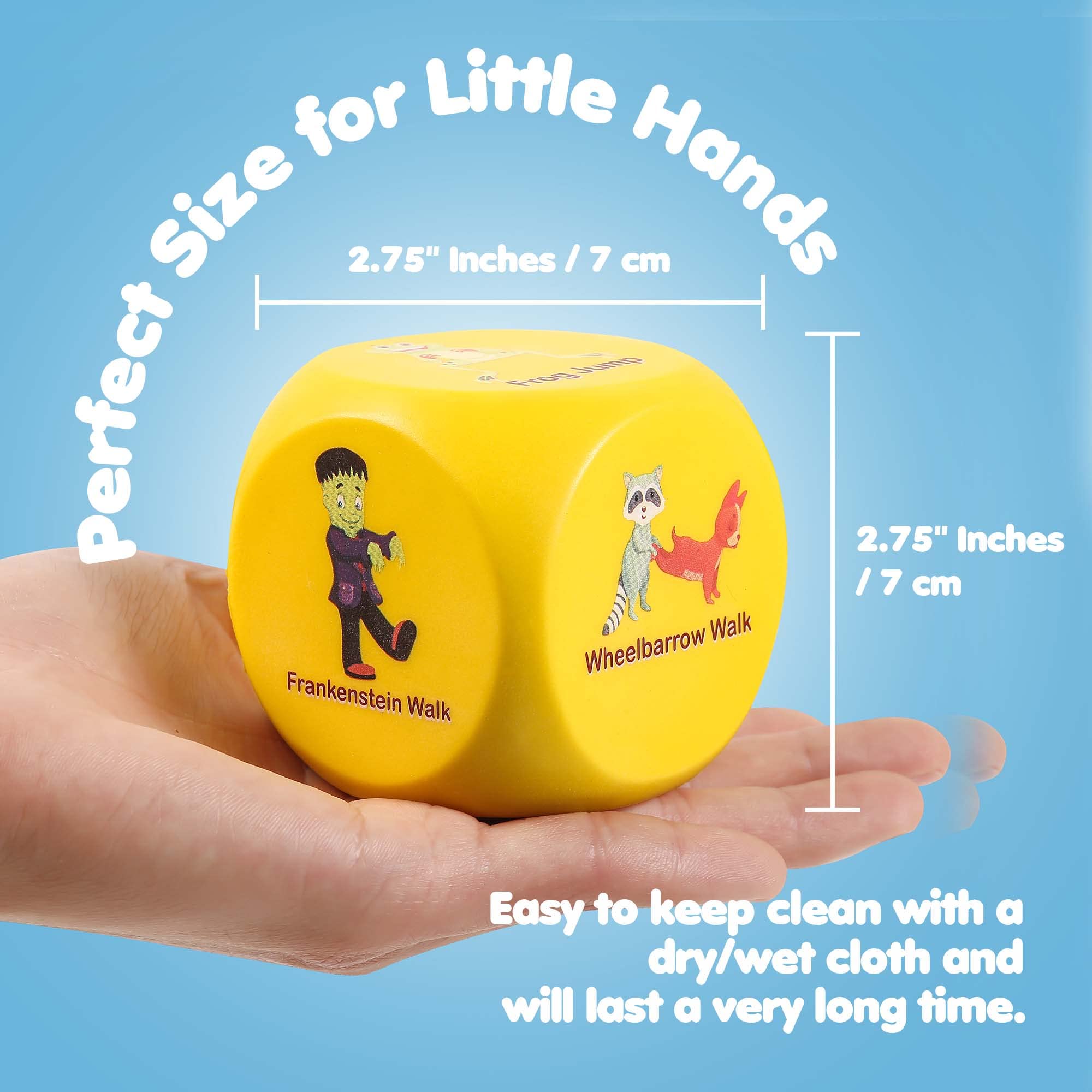 BETTERLINE unique-characters-dice featuring bear, ostrich, ninja, fox for motivation