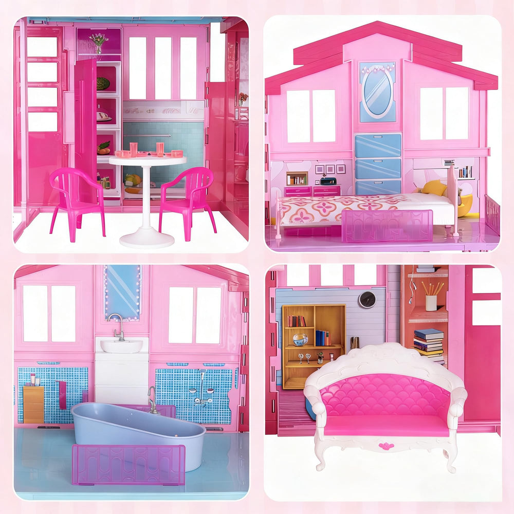 BETTINA 2025 doll house features four rooms for varied play.