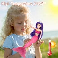 BETTINA bright purple hair adds glamour to every mermaid tale.