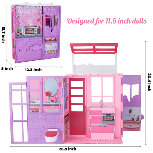 BETTINA 37-piece furnishings set enables varied doll play scenes.