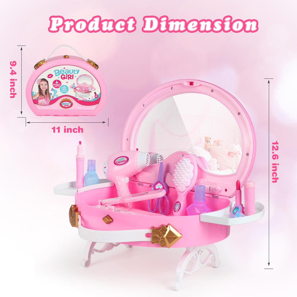 BETTINA Little Princess Vanity Set portable design for travel and play