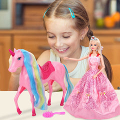 BETTINA unicorn mane and tail styling supports creative hair design