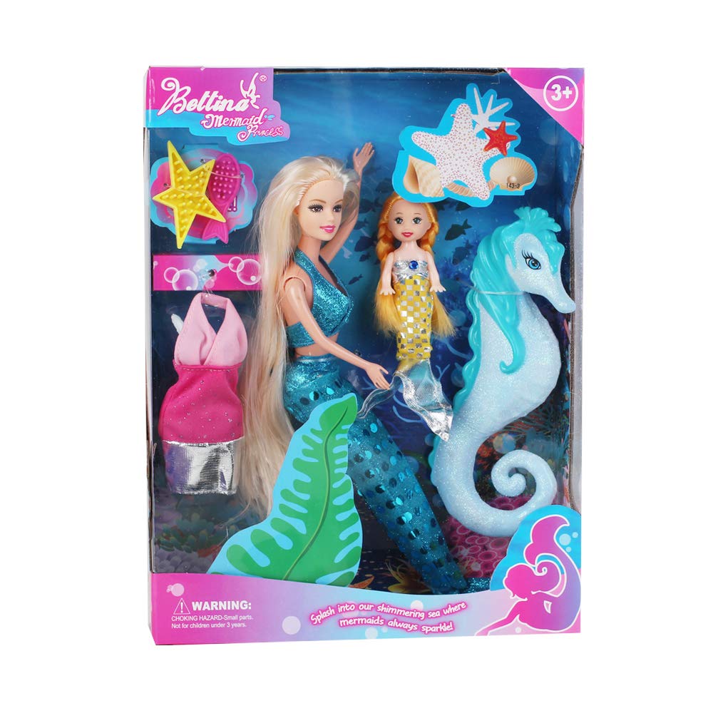BETTINA mermaids princess doll 12-inch poseable for imaginative play