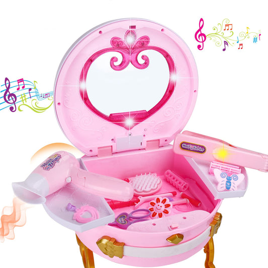 BETTINA Portable Princess Vanity lights and sounds spark imaginative play