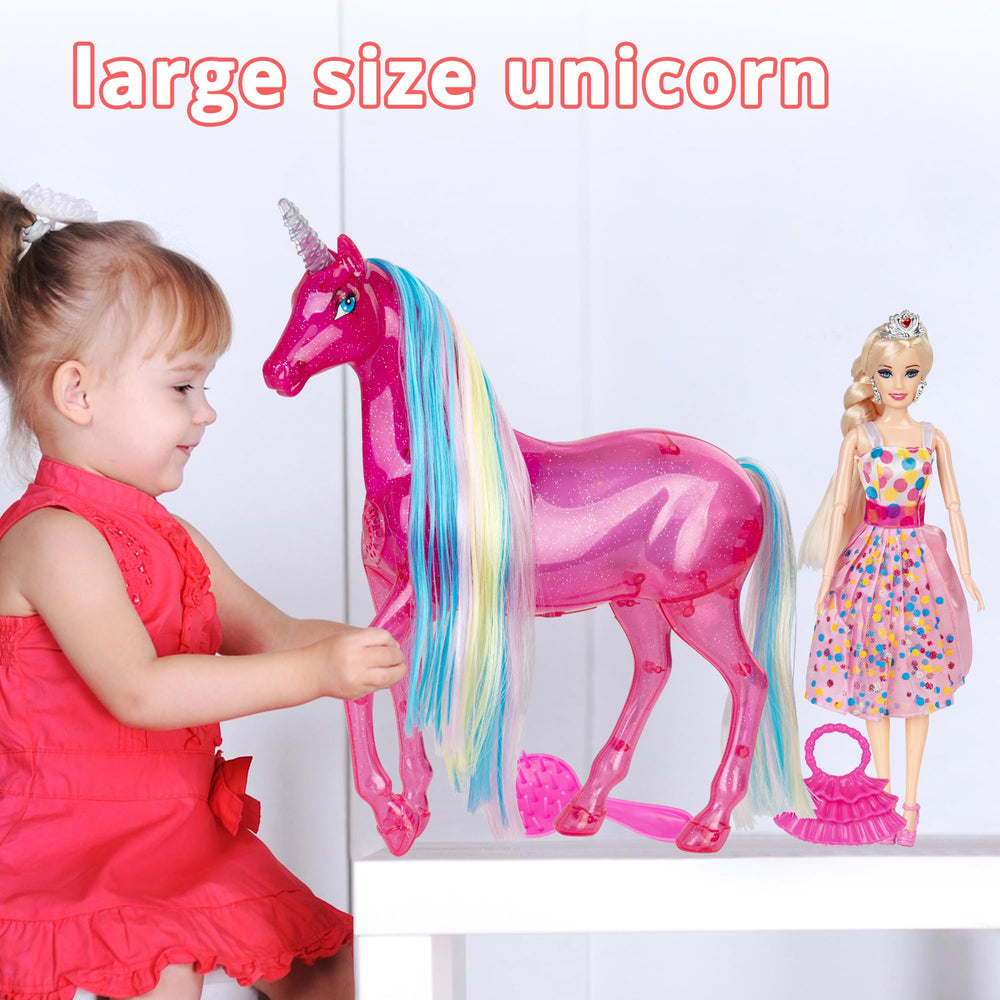 BETTINA 11.5-inch princess doll pairs with the unicorn set for adventures.