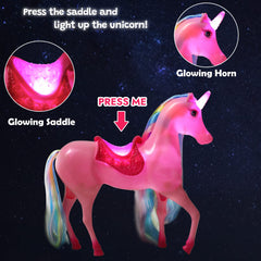 BETTINA glow saddle lights the unicorn for magical moments