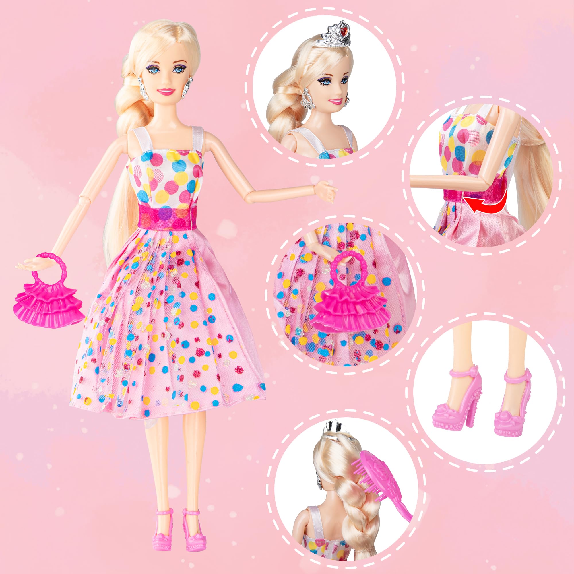 BETTINA unicorn doll large size enhances presence during pretend play