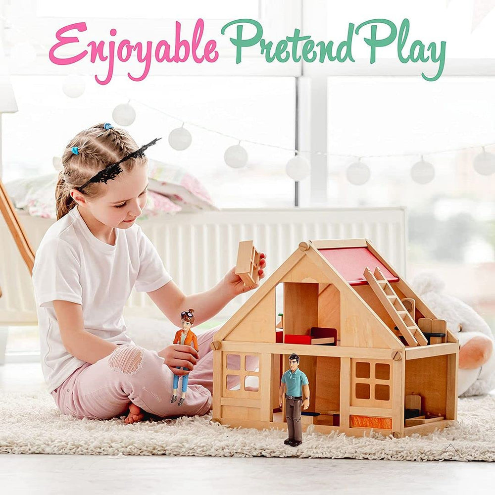 Beverly Hills Sweet Lil Family dollhouse pair supports pretend family scenes and role play.