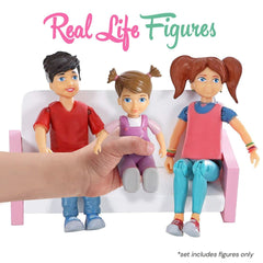 Beverly Hills Sweet Lil Family playset with three figures for dollhouse scenes