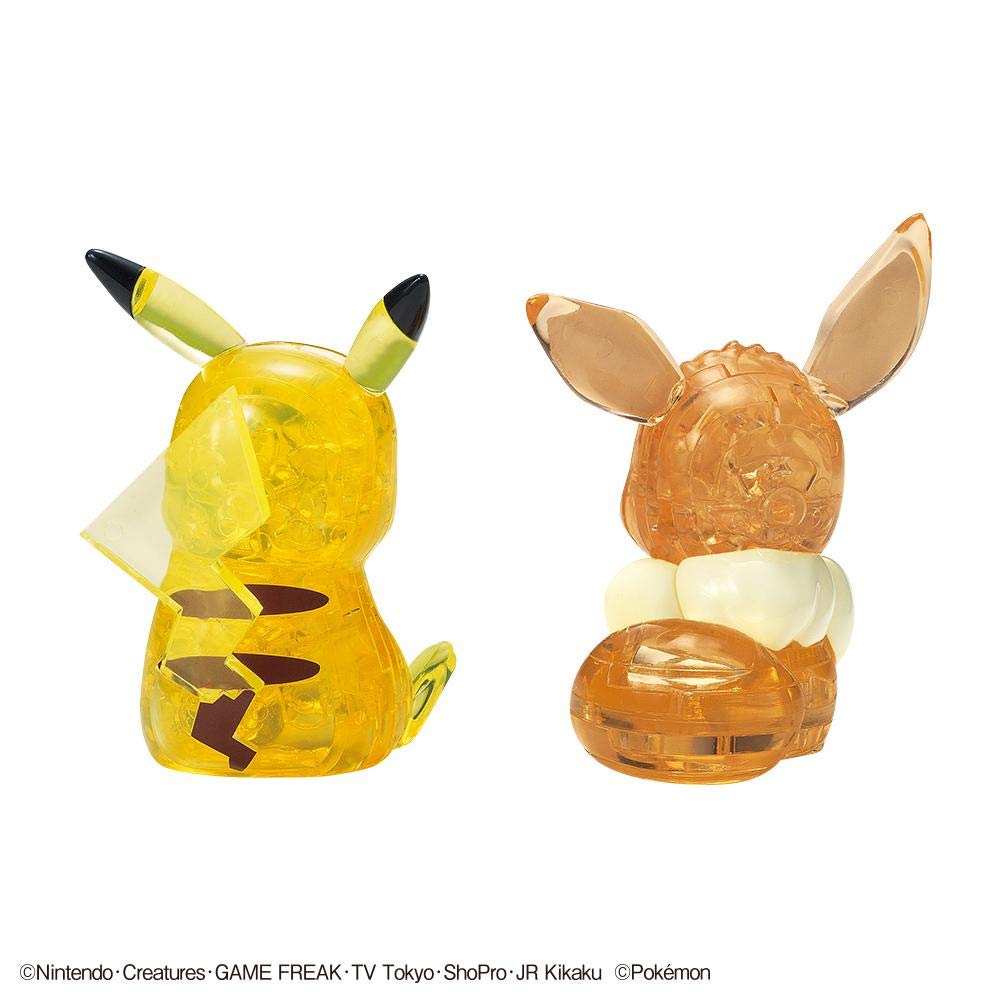 Beverly Pikachu Eevee crystal figure displays beautifully on a shelf.