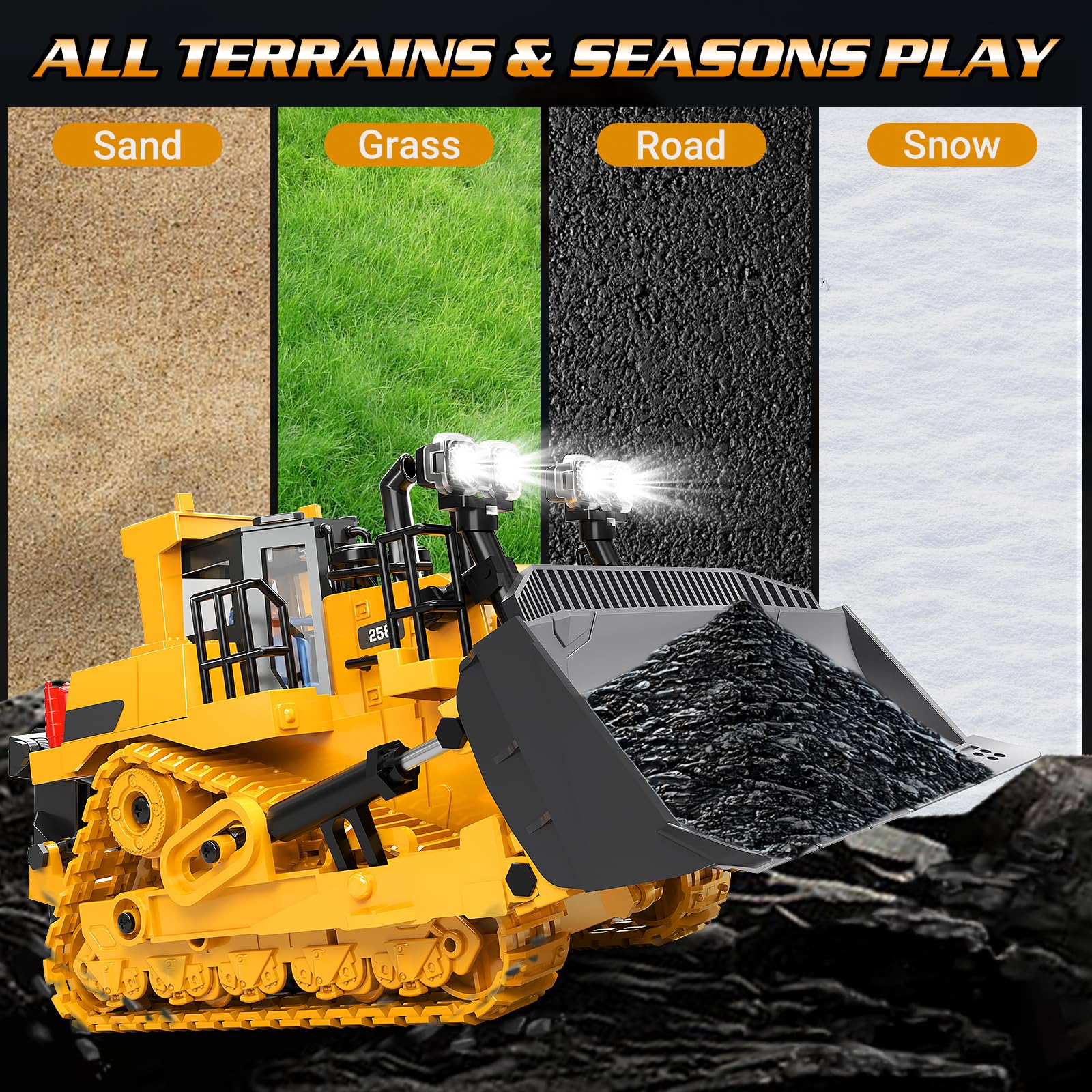 BEWEAI All-terrain construction withstands rugged play and impacts.