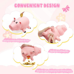 BewthU Hamm piggy bank bottom plug open view for easy coin access.