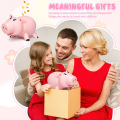 BewthU Hamm piggy bank with coins inside illustrating saving activity.