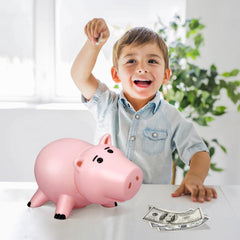 BewthU Hamm piggy bank on shelf as cute decor and saver.