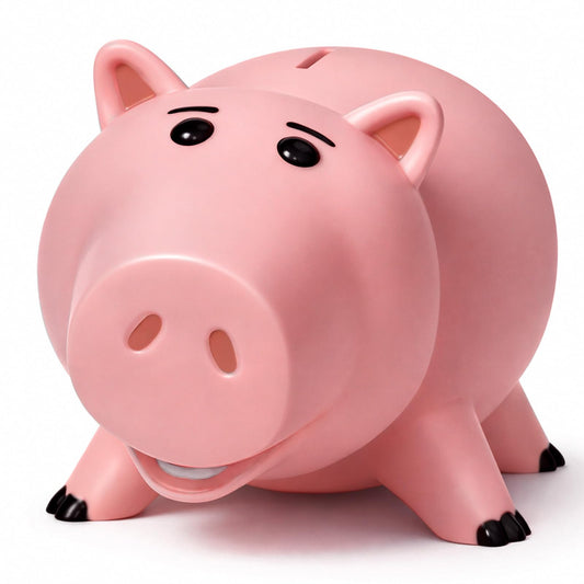 BewthU Hamm piggy bank front view, a charming savings companion for kids.