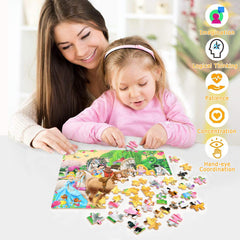 Bexido finished puzzle measures 9.5 by 6 inches for small hands.