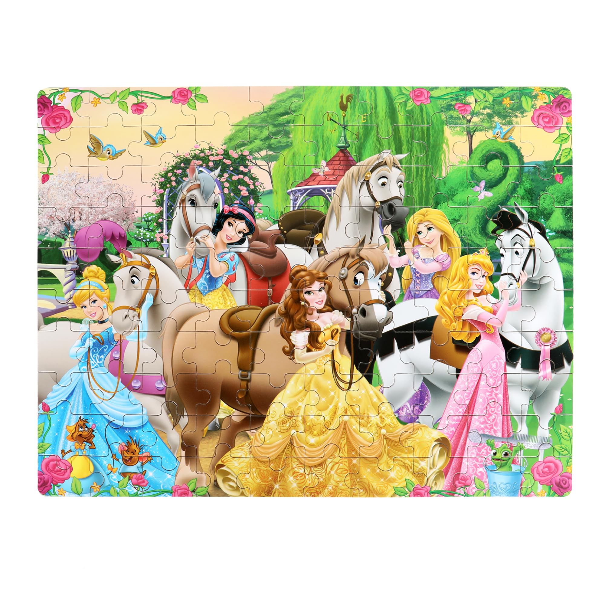 Bexido wood puzzle 100 pieces in a box promotes concentration and quiet play.
