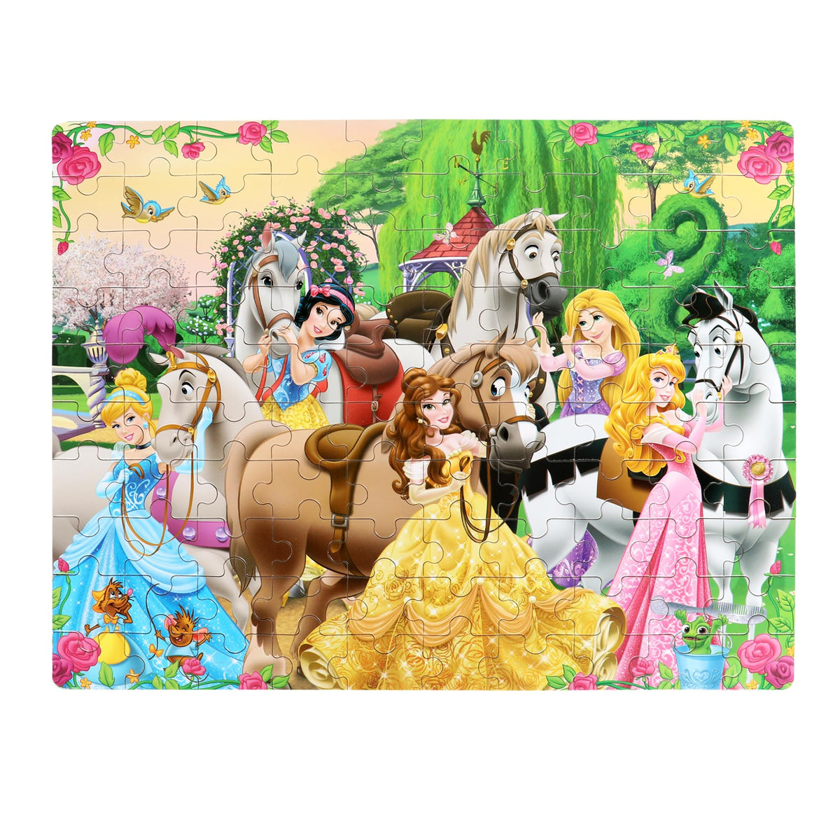 Bexido wood puzzle 100 pieces in a box promotes concentration and quiet play.