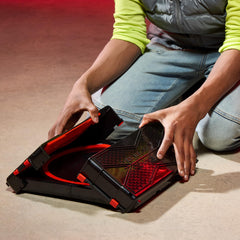 Beyblade rail close-up showing X-Celerator gear for faster dashes