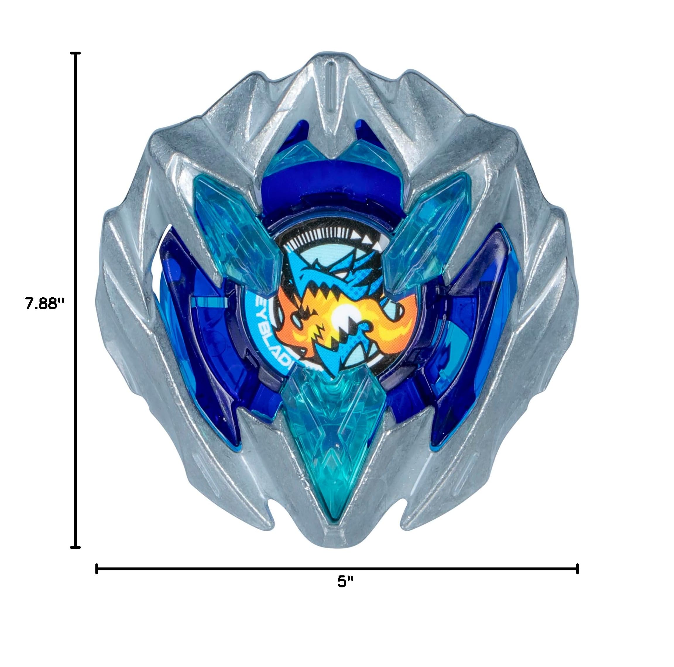Beyblade Buster Dran being scanned into app to enable digital battles and tracking