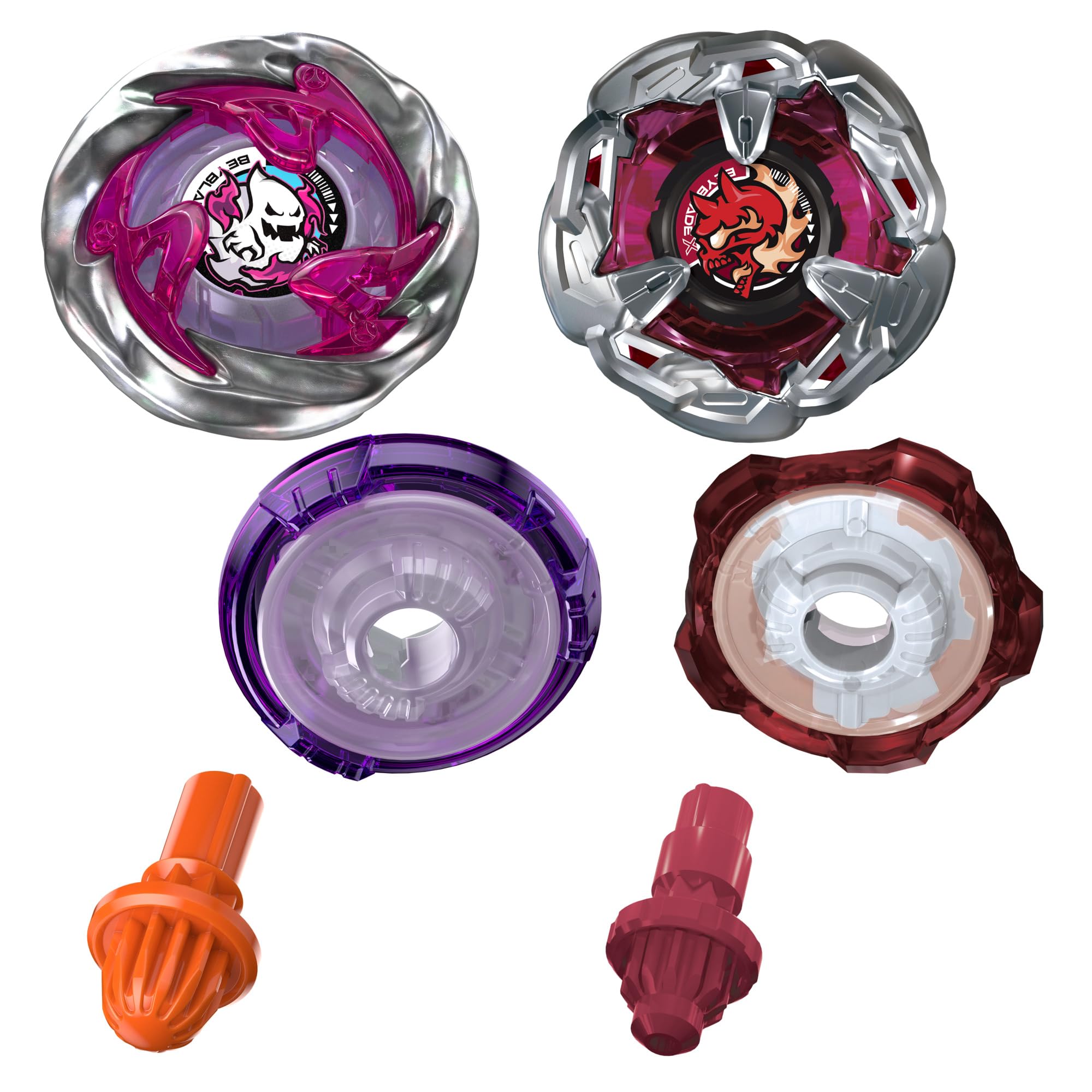 Beystadium-compatible launchers support ready-to-battle setups for Beyblade X.
