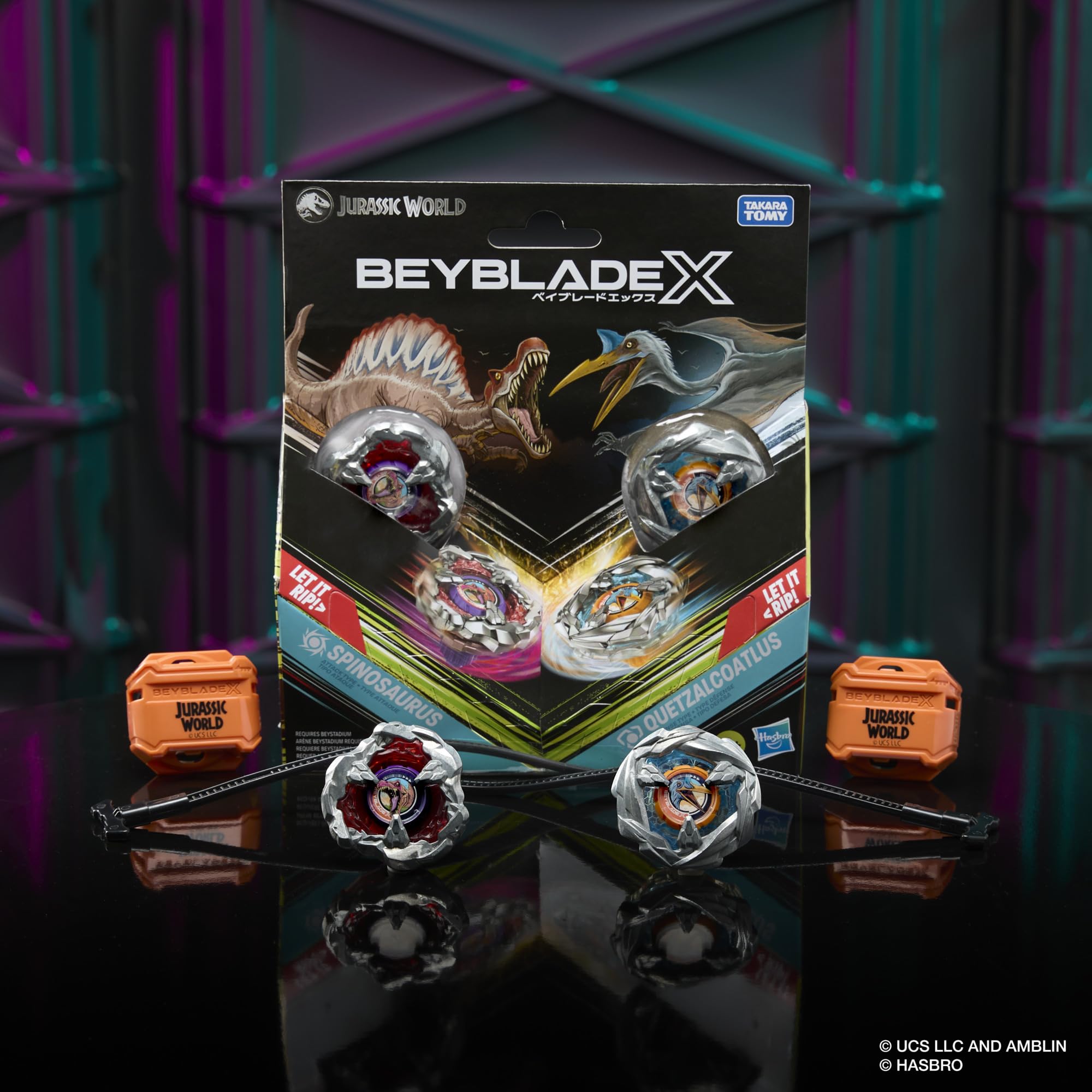Beyblade X Beystadium corner setup for secure battles
