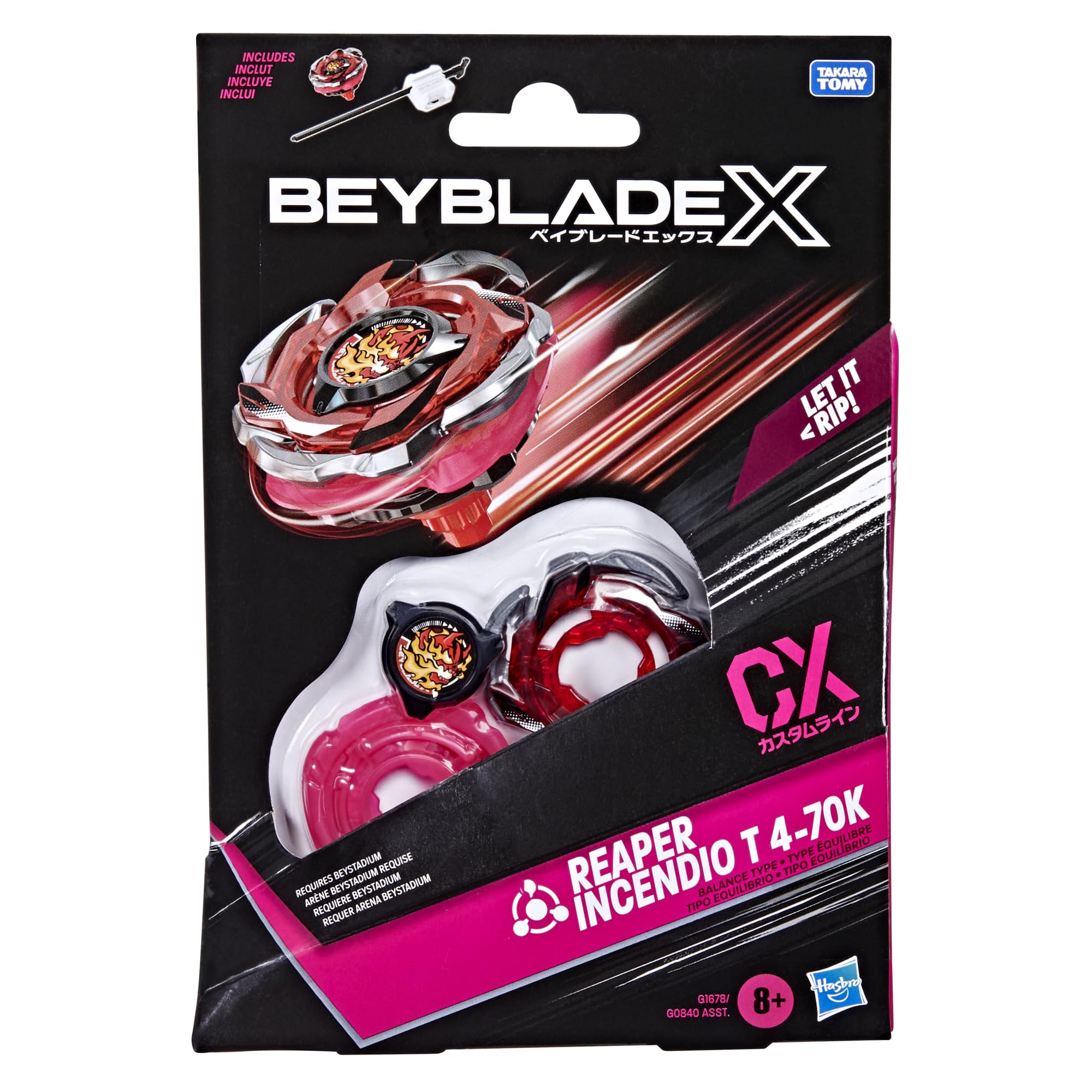 Beyblade X CX blade split design enabling more configurations.