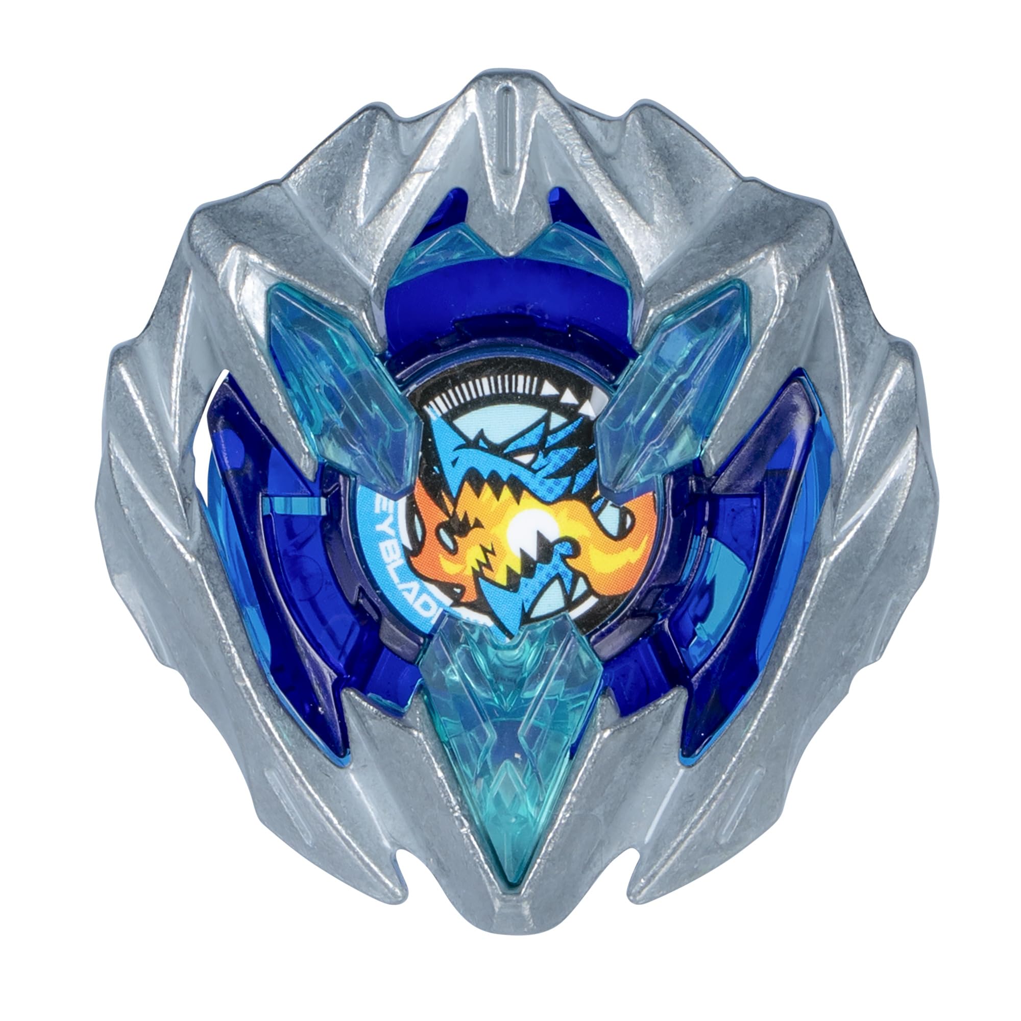 Beyblade Buster Dran die-cast blade close-up highlighting durable impact edge