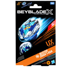 Beyblade Buster Dran racing along Beystadium rail demonstrating X-Celerator speed