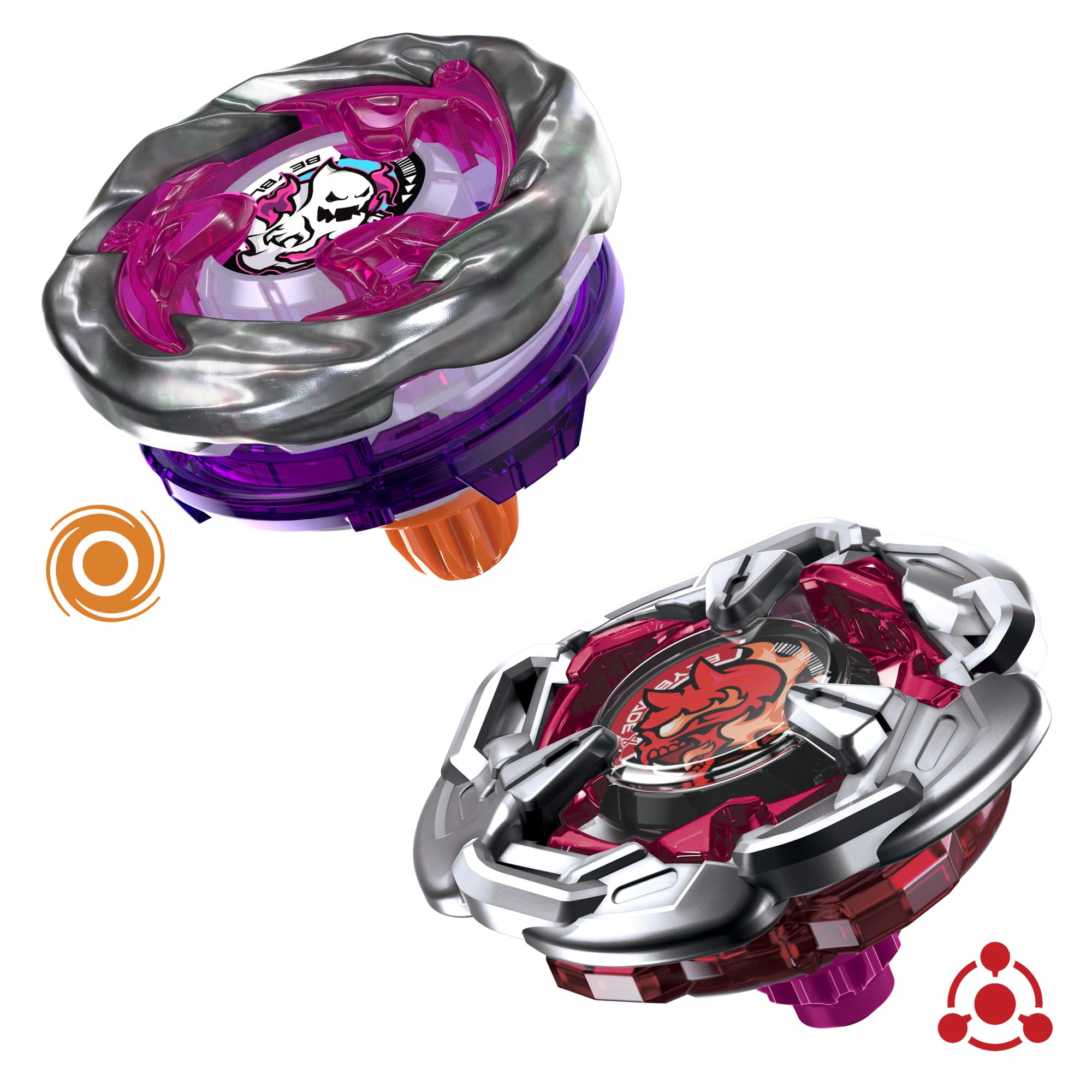 Interchangeable blades enable quick customization during battles for Beyblade X.