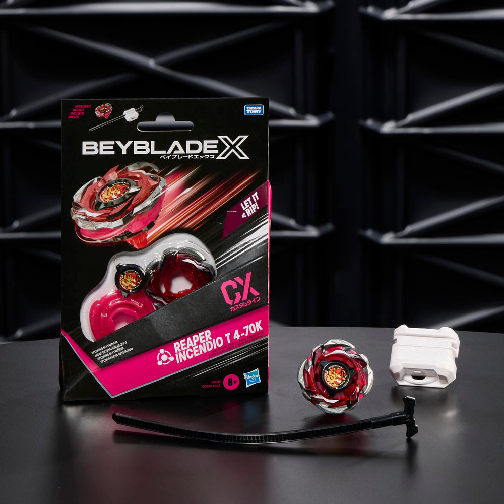 Beyblade X interchangeable parts support diverse clash strategies.