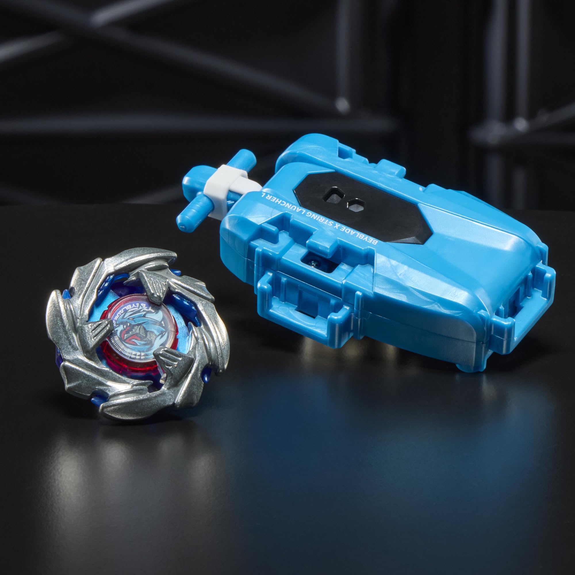 Beyblade X interchangeable blade, ratchet, and bit pieces for customization