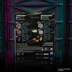 Beyblade X multipack box with Jurassic World collab design