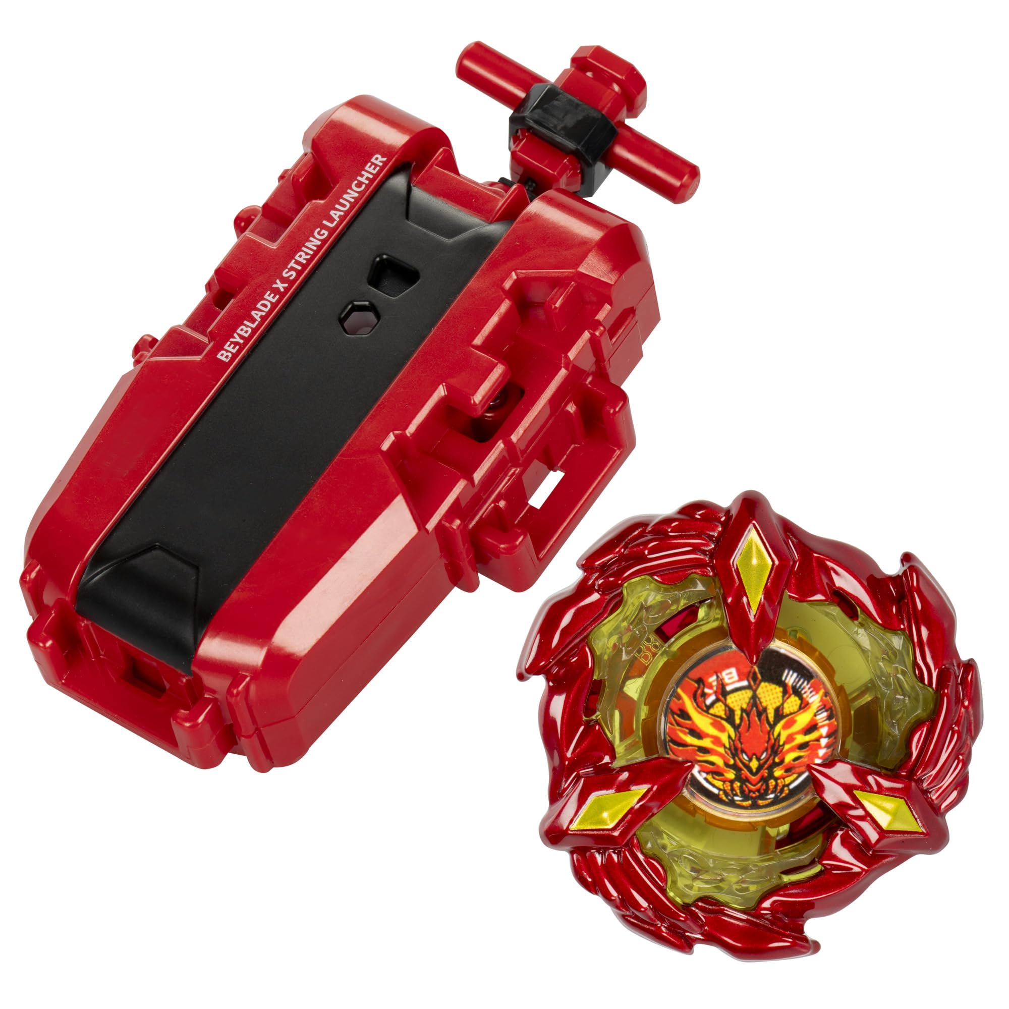Beyblade X right-spin top delivers intense battles.
