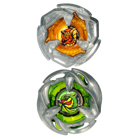 Beyblade X Tail Viper top in action delivering controlled defense and bursts.