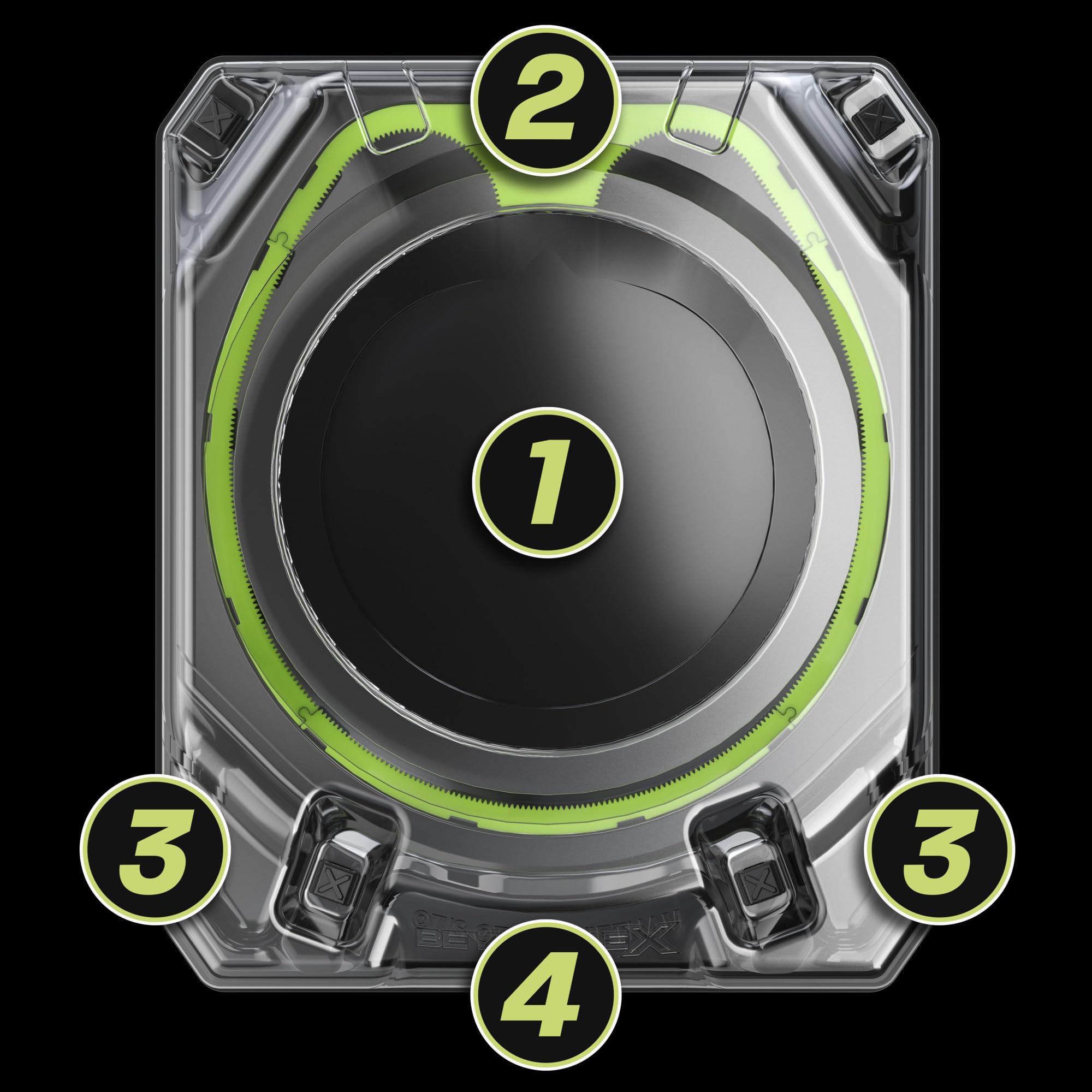Beyblade X two launchers enable head-to-head battles.
