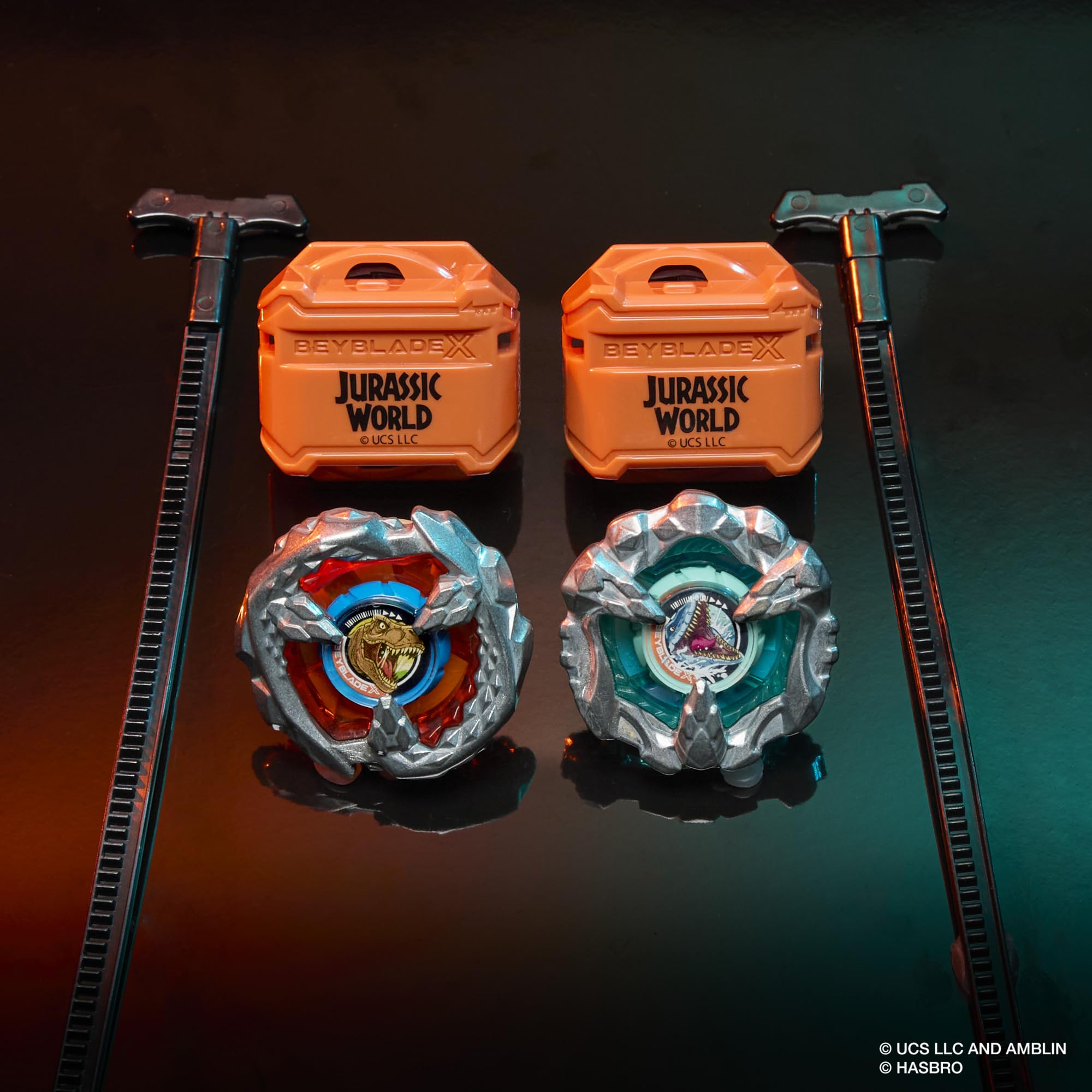 Beyblade X two-launchers set for quick battle setup