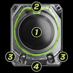 Beyblade X two launchers enable head-to-head battles.