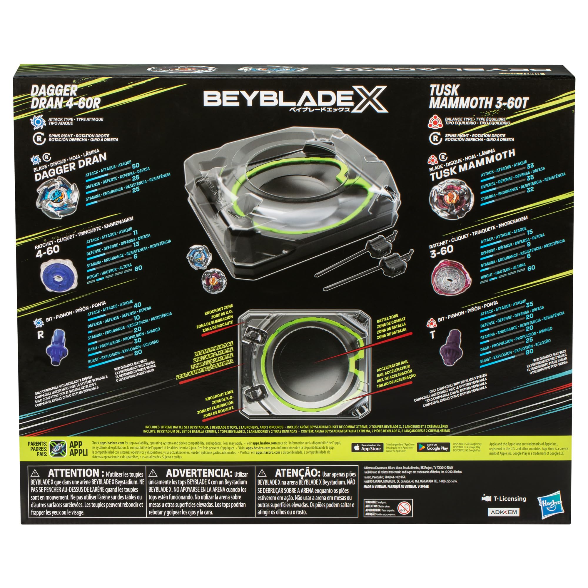 Beyblade X xcelerator rail speeds tops for high-energy bursts.
