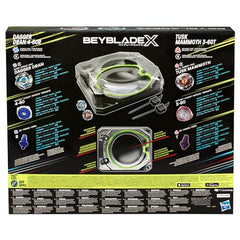 Beyblade X X-Celerator Rail in action powering explosive acceleration.