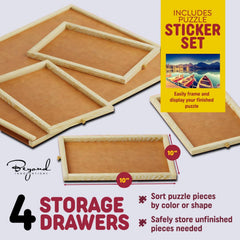 Beyond Innoventions puzzle table used on a coffee table, counter, or floor.