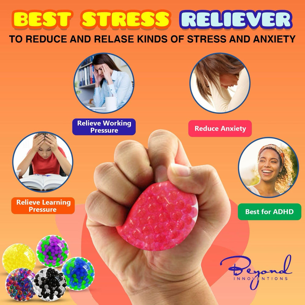 Beyond Innoventions stress ball suited for autism and ADHD sensory routines.