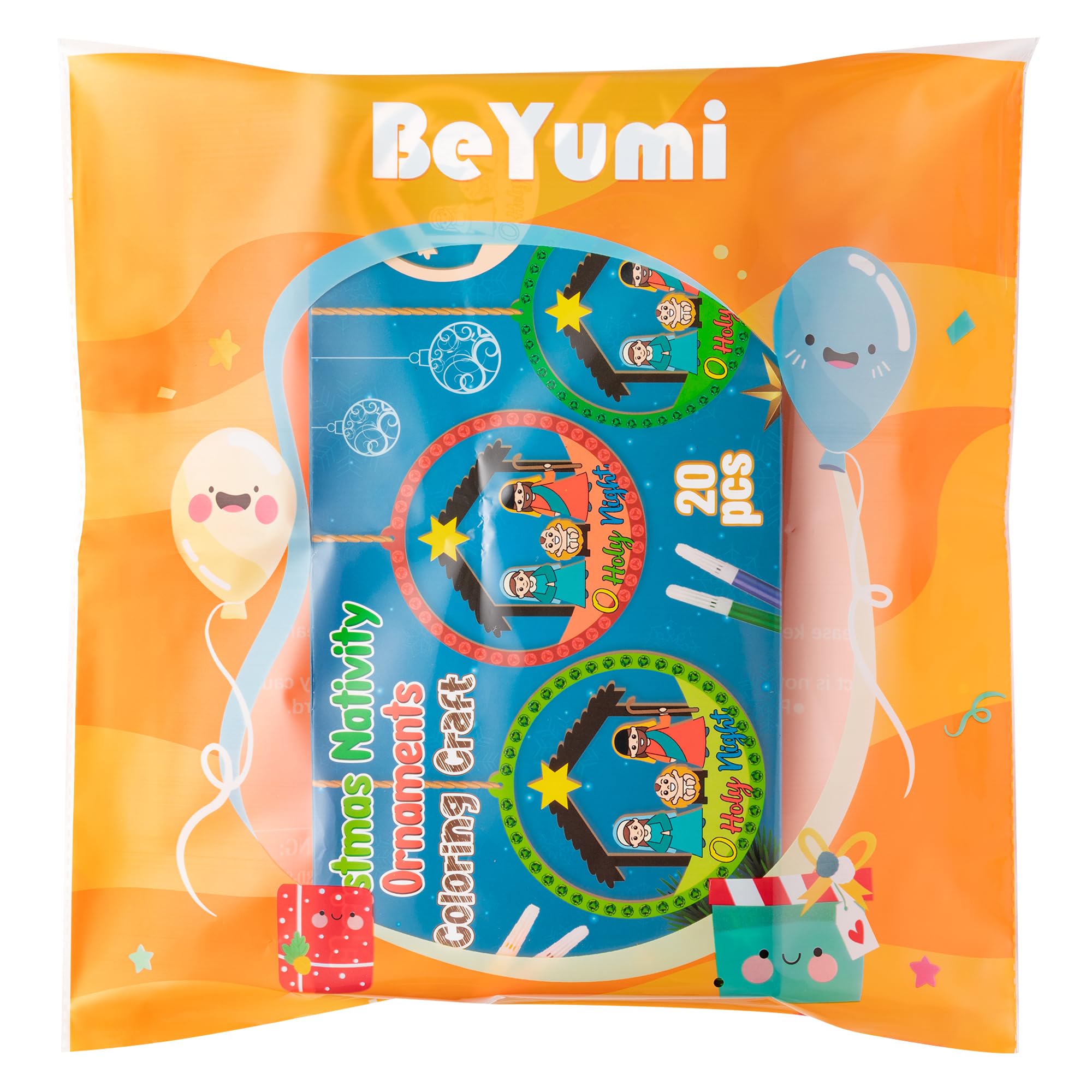 BeYumi ornaments for church parties add meaningful seasonal decoration.