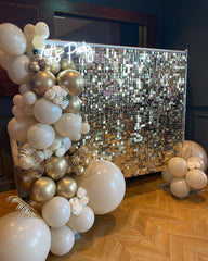 Bezente 18inch cream balloons ideal for large arrangements.