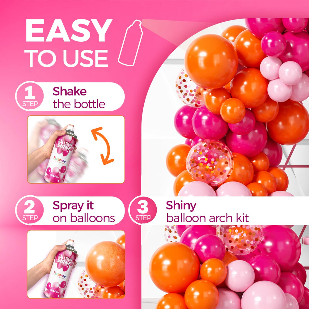 Bezente Balloon Shine coats up to 100 balloons per bottle.