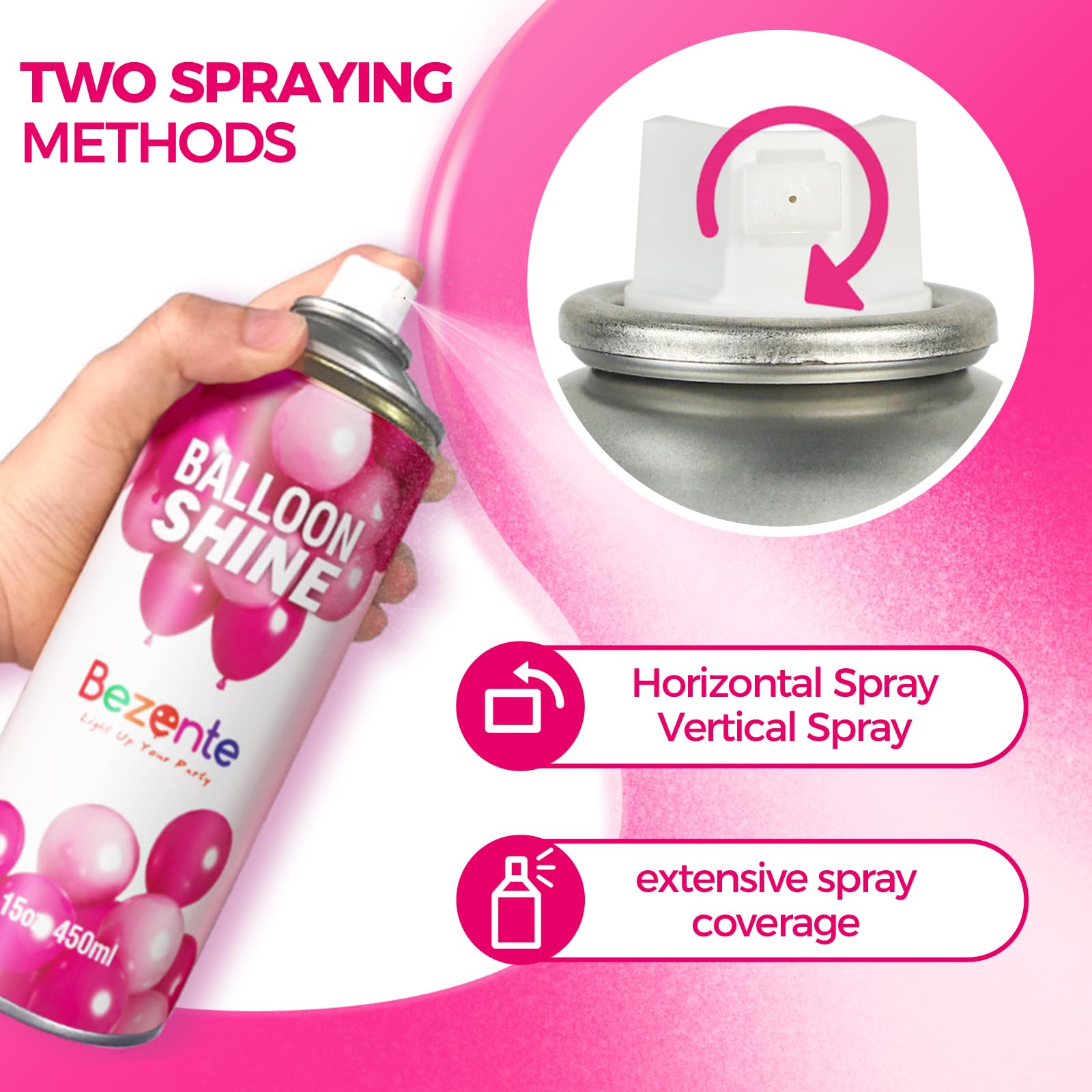 Bezente Balloon Shine odorless formula keeps indoor parties fresh.