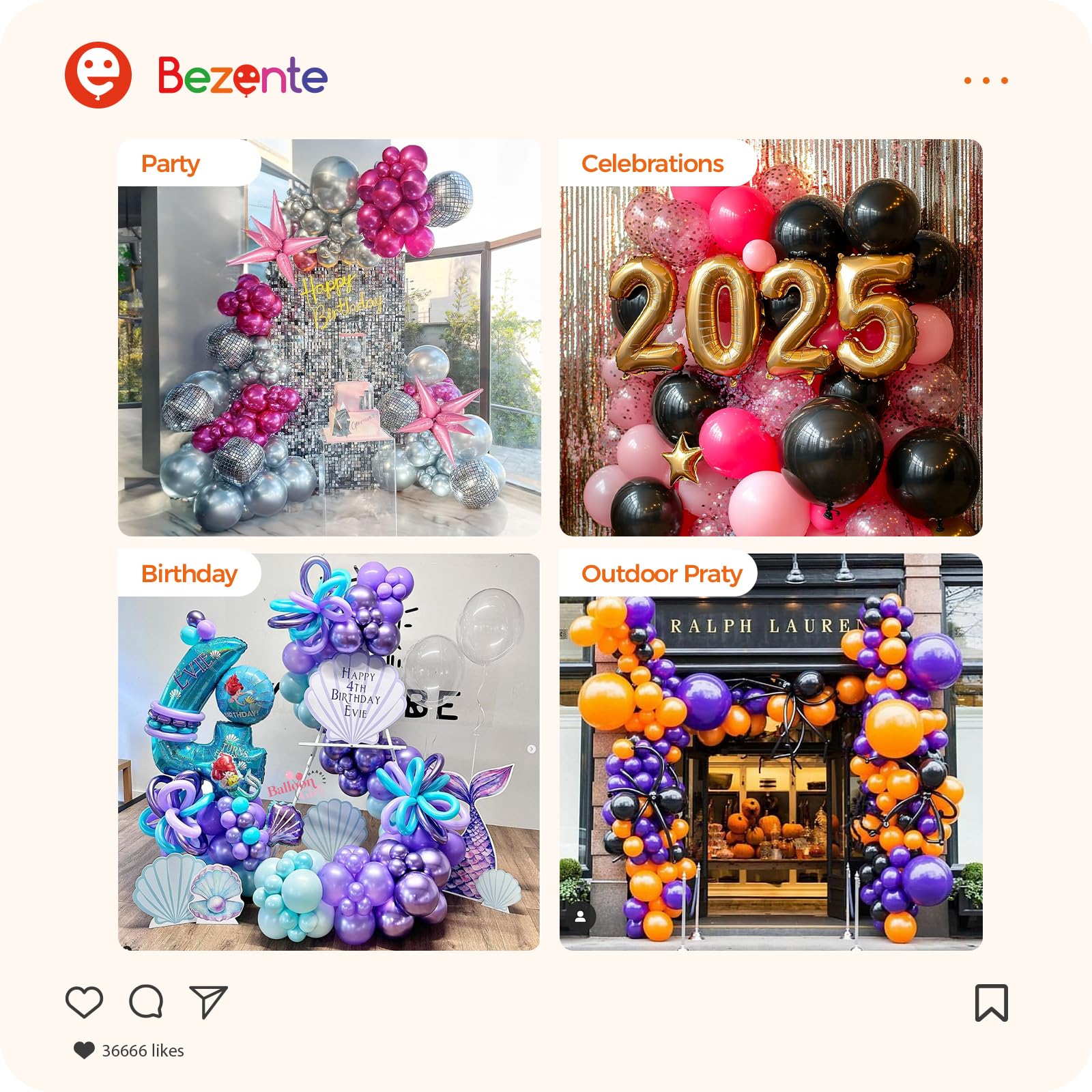 Bezente Balloon Shine is safe for kids, pets, and plants.
