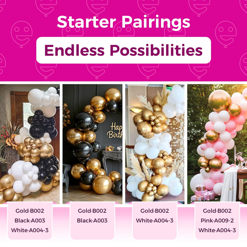 Bezente bridal shower gold balloons bring festive sophistication for celebrations.